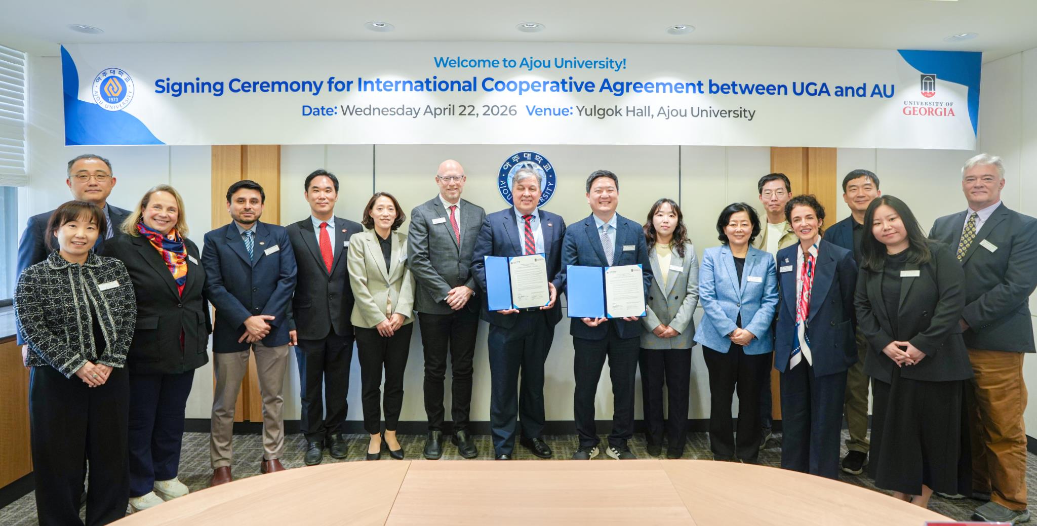 #University of Georgia #Ajou University #Signing Ceremony #UGA #AU